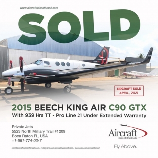 2015 Beech King Air C90GTX with 900 Hrs TT